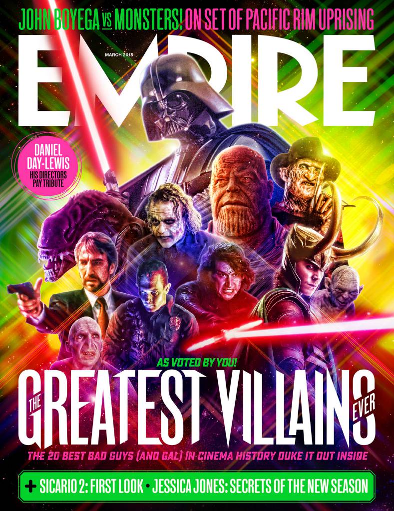 Empire Magazine Front Cover - Villains