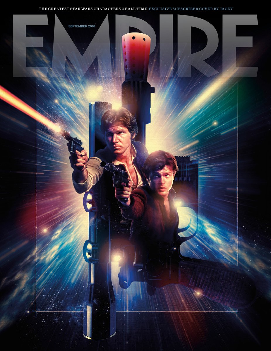 Exclusive subscribers cover edition for Empire Magazine -Han Solo (and his iconic blaster)